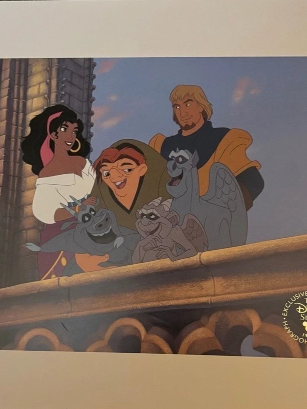 Disney The Hunchback of Notre Dame Exclusive Commemorative Lithograph 1997